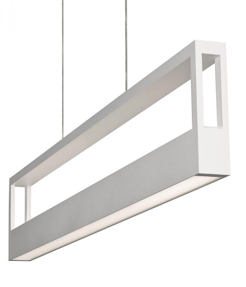 Echo Pendant - White Finish - White Acrylic Shade