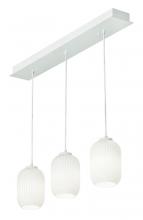 AFX Lighting, Inc. CALP05WHLNR3 - Callie 3 Light Linear Pendant,120V,White