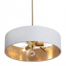 AFX Lighting, Inc. CLNP18MBSB-WHGD - Celine Pendant 18'' Medium Base SB - WHGD shade