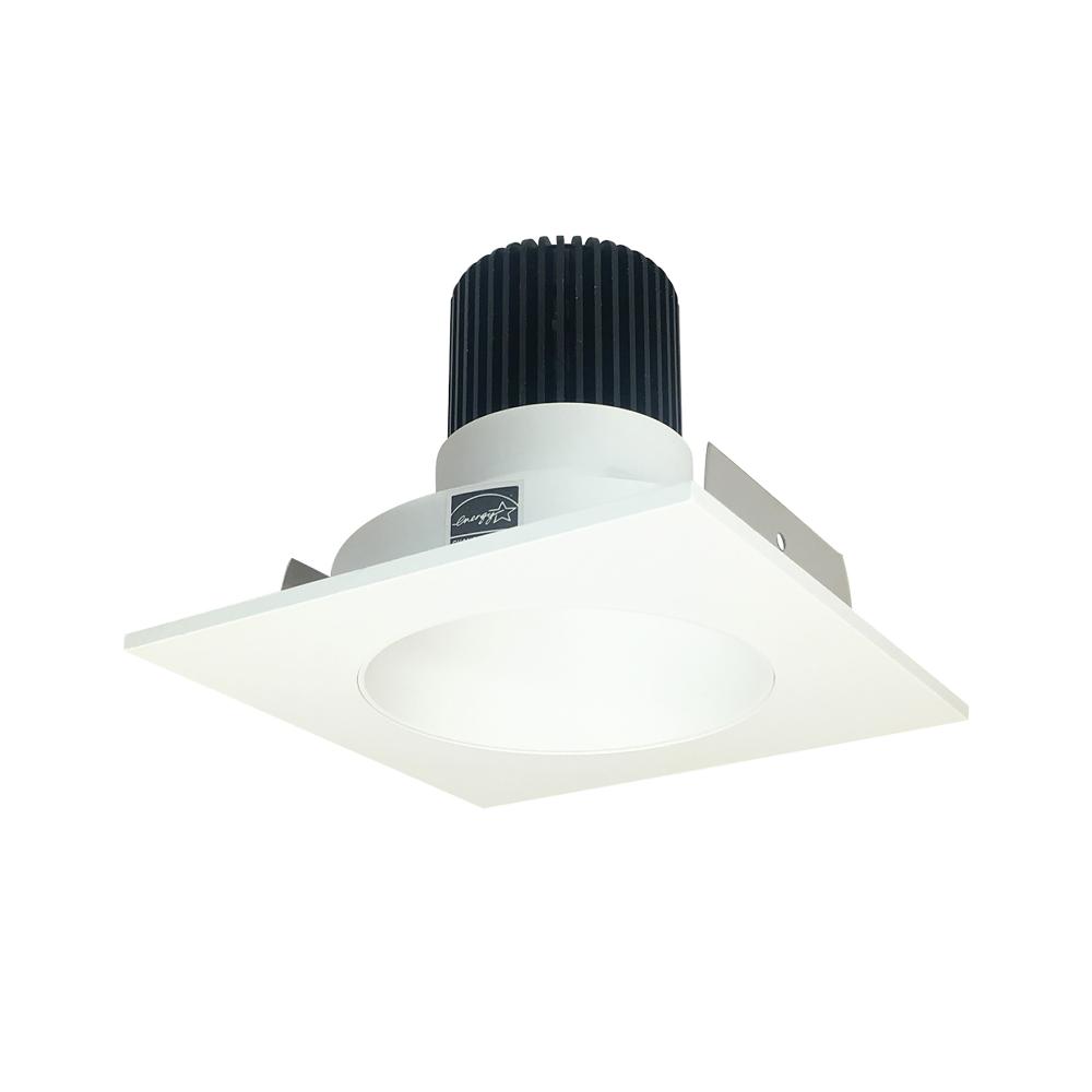 4" Iolite LED Square Reflector with Round Aperture, 10-Degree Optic, 800lm / 12W, 2700K, Matte