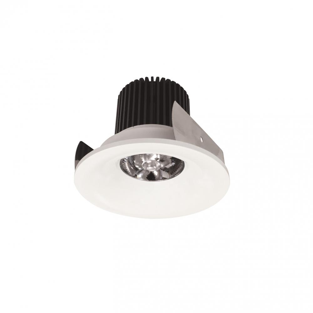 2" Iolite LED Round Bullnose, 10-Degree Optic, 800lm / 12W, 4000K, White Finish