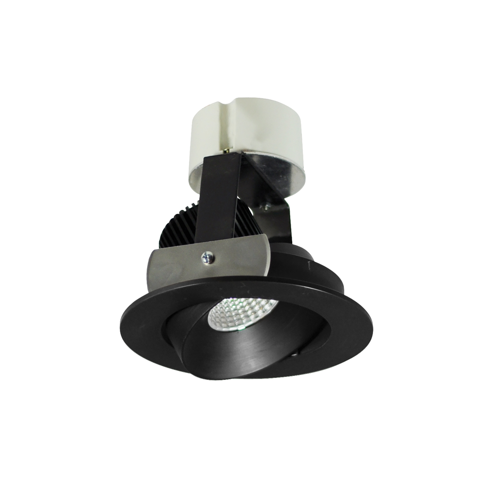 4" Iolite LED Round Adjustable Cone Retrofit, 800lm / 12W, Comfort Dim, Black Reflector / Black