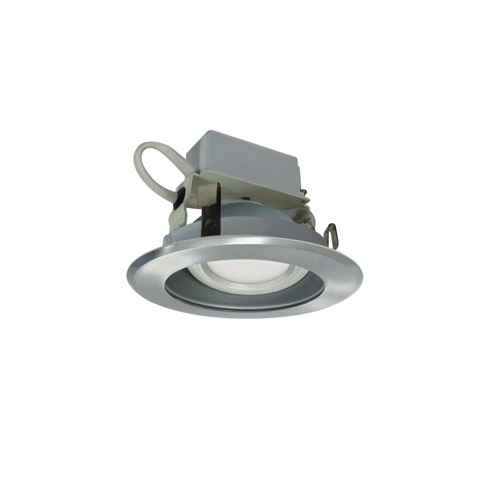 4" Cobalt Adjustable LED Retrofit, 1000lm / 12W, 3000K, Haze Reflector / Natural Metal Flange