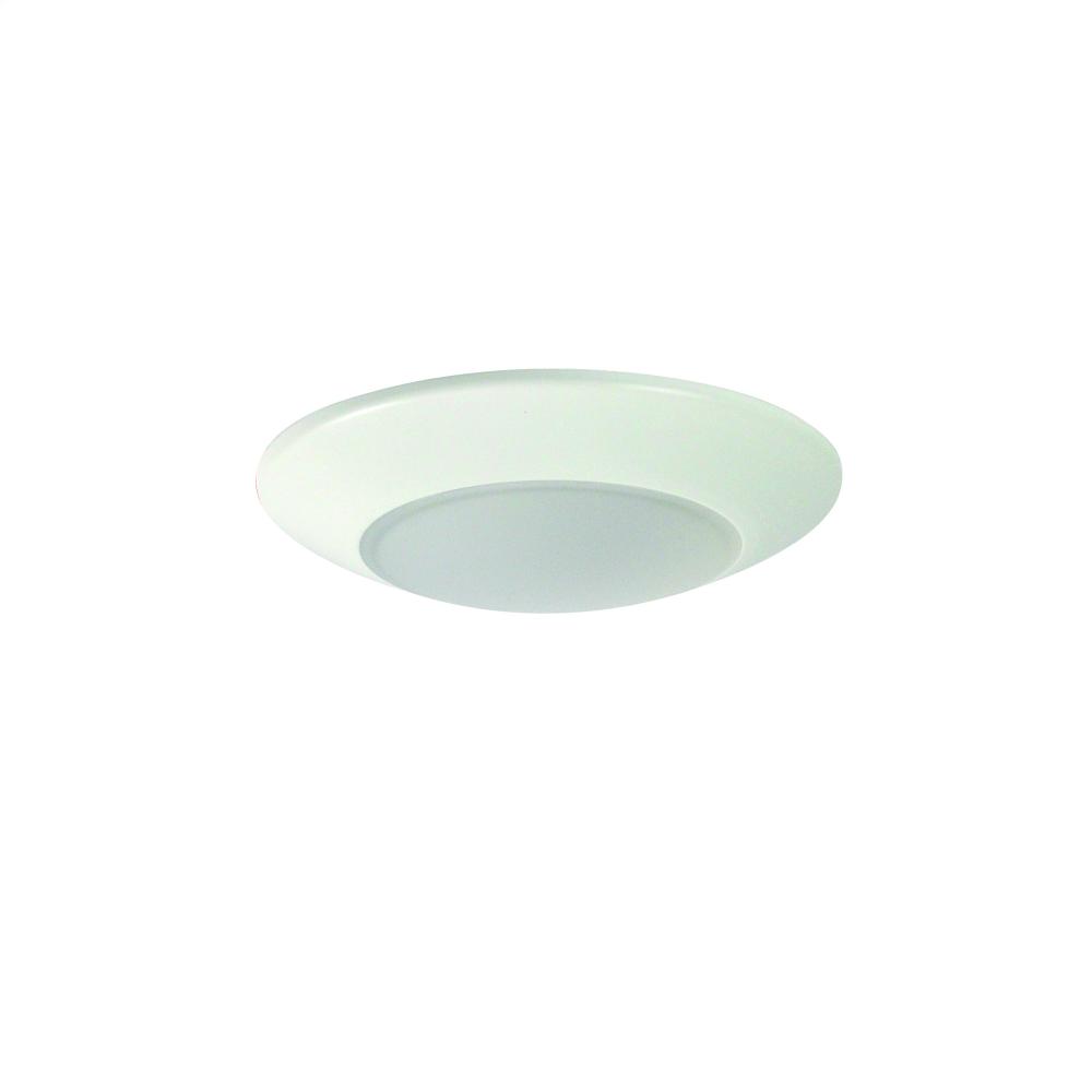 4" AC Opal LED Surface Mount, 650lm / 10.5W, 2700K, White finish