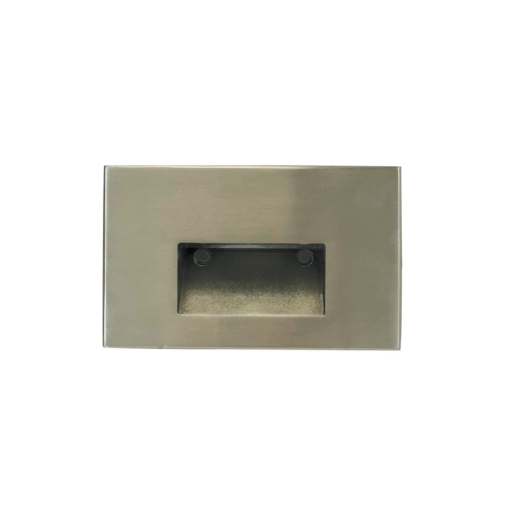 Ari LED Step Light w/ Horizontal Wall Wash Face Plate, 30lm, 2.5W, 90+ CRI, 3000K, Brushed Nickel,