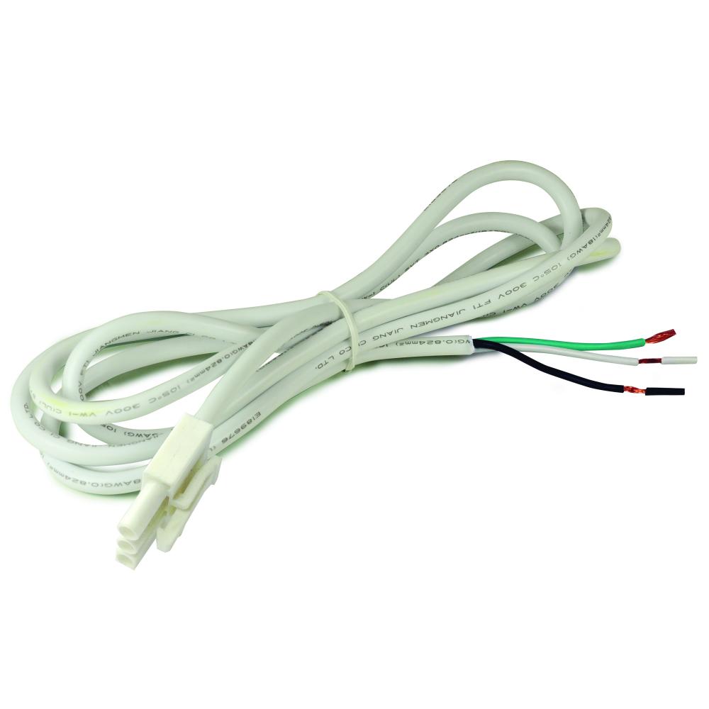 72" LEDUR Hardwire Connector Cable, White