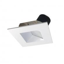 Nora NIO-4SW40XMPW/10 - 4" Iolite LED Square Wall Wash, 1000lm / 14W, 4000K, Matte Powder White Reflector / Matte Powder