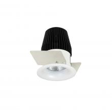 Nora NIO-1RNB50XMPW - 1" Iolite LED NTF Round Bullnose, 600lm, 5000K, Matte Powder White finish