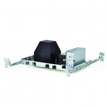 Nora NL-408AT/1EL - 4" Square Non-IC AT Low Voltage Housing, New Construction, Elect. Transformer, Max 50W