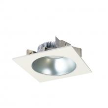 Nora NLCBS-4531240DW - 4" Cobalt Shallow High Lumen LED Trim, Square/Round Reflector, 1250lm, 4000K, Diffused/White