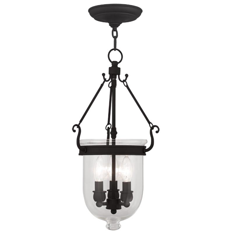 3 Light Black Chain Lantern