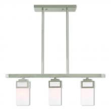 Livex Lighting 40193-91 - 3 Lt BN Linear Chandelier