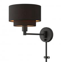 Livex Lighting 45080-04 - 1 Light Black Swing Arm Wall Lamp