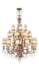 Livex Lighting 8815-65 - 22 Light Vintage Gold Leaf Chandelier