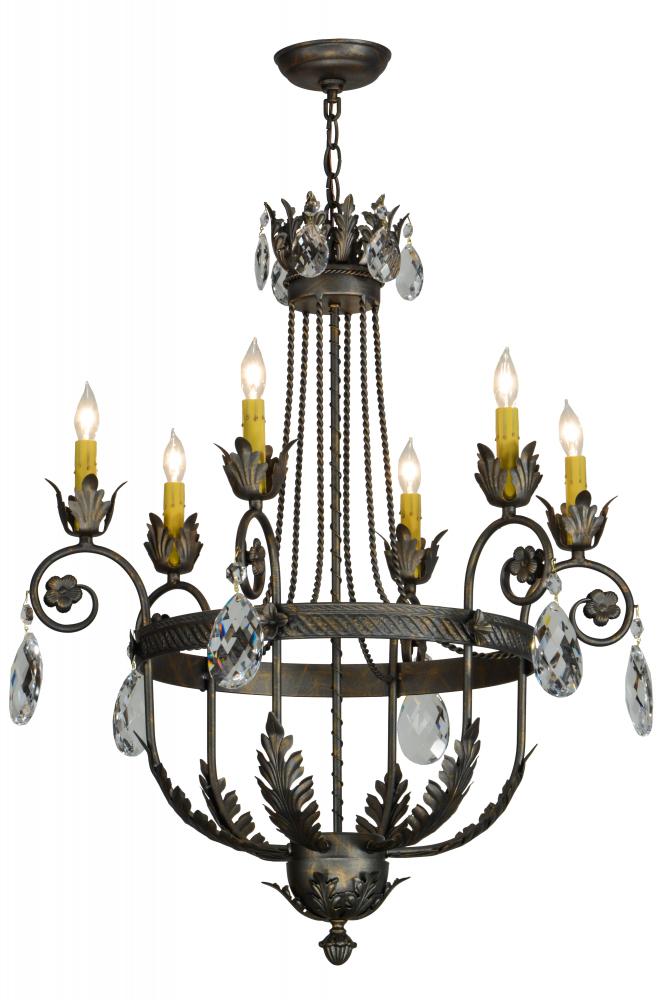 26"W Antonia 6 LT Chandelier