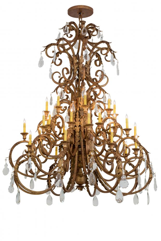 60" Wide Serratina 32 Light Chandelier