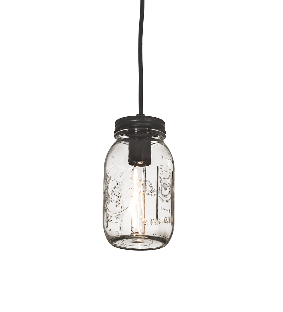 3.75" Wide Mason Jar Mini Pendant