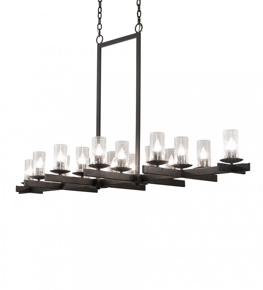 72" Long Dante 16 Light Oblong Chandelier