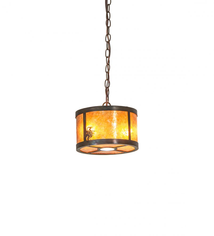 10" Wide Fulton Winter Pine Pendant