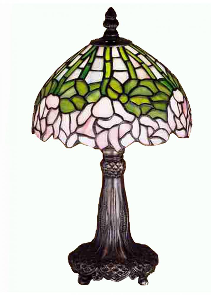 13" High Tiffany Cabbage Rose Mini Lamp