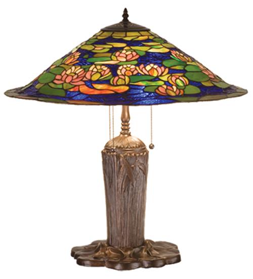 25"H Tiffany Pond Lily Table Lamp