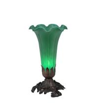 Meyda Blue 11252 - 8"H Green Pond Lily Accent Lamp
