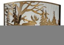 Meyda Blue 113069 - 60"W X 40"H Moose Creek Arched Fireplace Screen