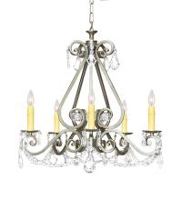 Meyda Blue 118041 - 26" Wide Adrianna 5 Light Chandelier