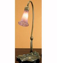 Meyda Blue 12615 - 16" High Lavender Tiffany Pond Lily Accent Lamp