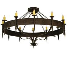 Meyda Blue 131478 - 72" Wide Warwick 12 LT W/Downlights Chandelier