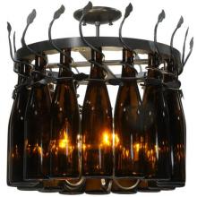 Meyda Blue 134432 - 20" Wide Tuscan Vineyard Estate 16 Wine Bottle Chandelier