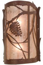 Meyda Blue 136272 - 10"W Whispering Pines Wall Sconce