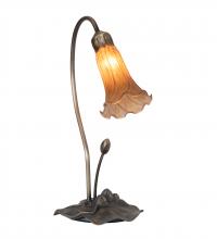 Meyda Blue 13703 - 16" High Amber Tiffany Pond Lily Accent Lamp