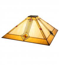 Meyda Blue 141958 - 17" Square Diamond Mission Shade