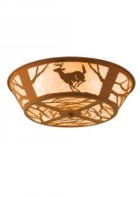 Meyda Blue 15277 - 22"W Deer on the Loose Flushmount