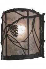 Meyda Blue 153525 - 9"W Whispering Pines Wall Sconce