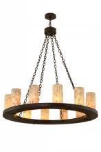 Meyda Blue 156030 - 42" Wide Loxley Jadestone 12 Light Chandelier