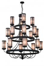 Meyda Blue 156557 - 60"W Nehring 20 LT Three Tier Chandelier