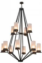 Meyda Blue 162559 - 60"W Galen 12 LT Two Tier Chandelier