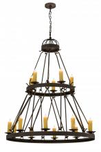 Meyda Blue 172303 - 48"W Lakeshore 15 LT Two Tier Chandelier