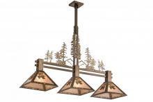 Meyda Blue 177349 - 45"L Balsam Pine Tall Pines 3 LT Island Pendant