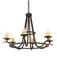 Meyda Blue 196944 - 36" Wide Octavia 6 LT Chandelier