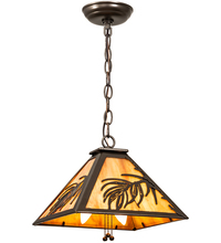 Meyda Blue 204754 - 12" Square Pine Needle Pendant