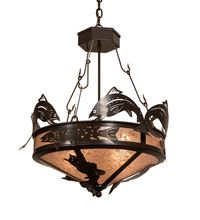 Meyda Blue 214967 - 24" Wide Catch of the Day Inverted Pendant