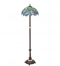 Meyda Blue 225024 - 62" High Tiffany Wisteria Floor Lamp