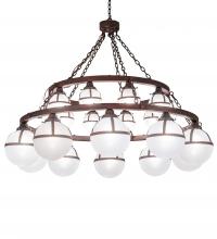 Meyda Blue 230704 - 60" Wide Bola Tavern 20 Light Two Tier Chandelier