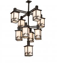 Meyda Blue 236281 - 40" Wide Hyde Park Apple Branch 9 Light Chandelier