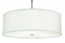 Meyda Blue 250070 - 24" Wide Cilindro White Trilam Textrene Pendant