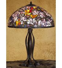 Meyda Blue 31146 - 32"H Tiffany Magnolia Table Lamp
