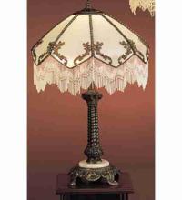 Meyda Blue 31313 - 30" High Regina Fringed Table Lamp